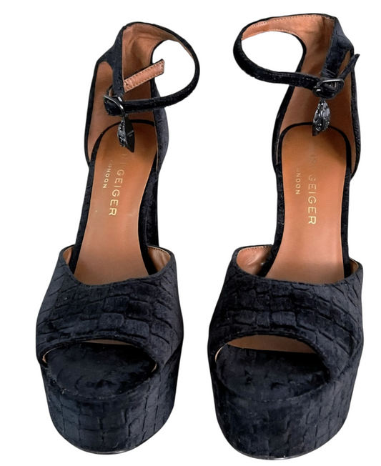 Kurt Geiger velvet Platform